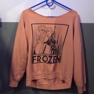 A orange frozen sweater , didn’t come cut